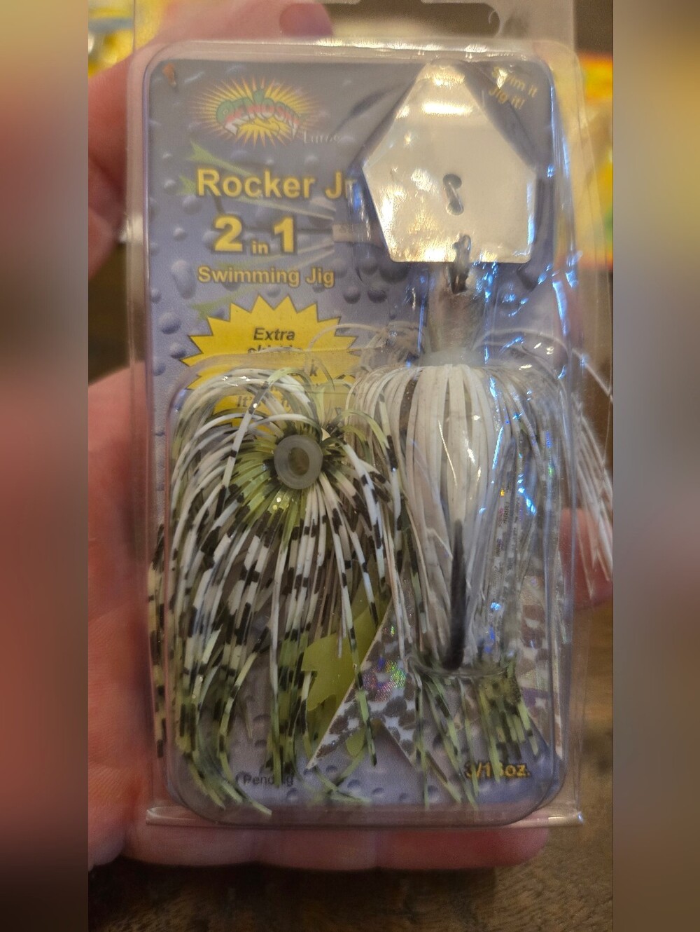 RenoSky Rocker Jr. 2-in-1 Swimming Jig Eith Extra Skirt